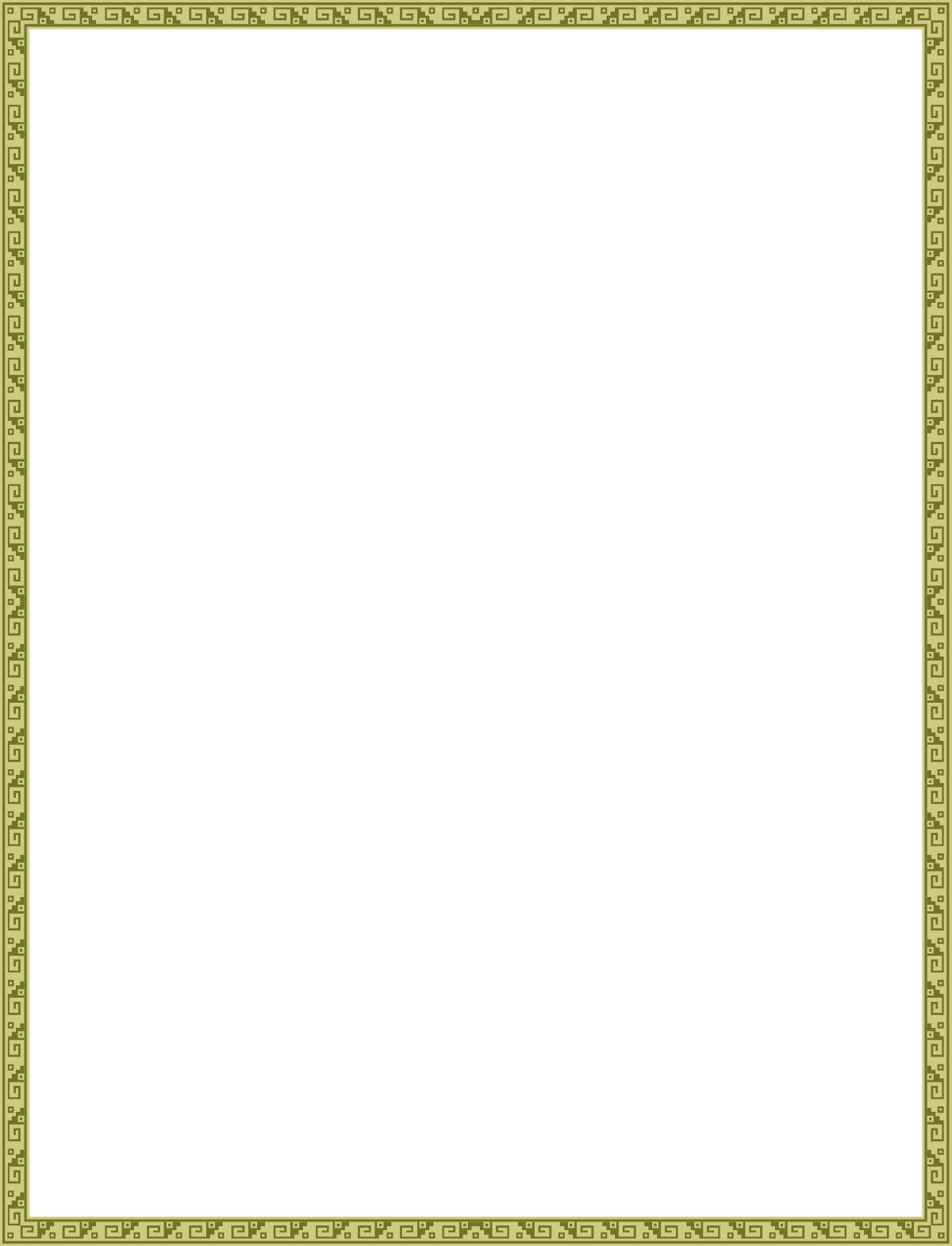 Green and Black Patterned Frames and Borders Clipart