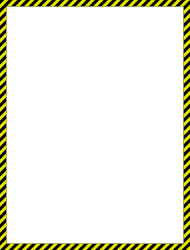 Square Frame with Yellow Stripes - Versatile Borders and Frames Clipart