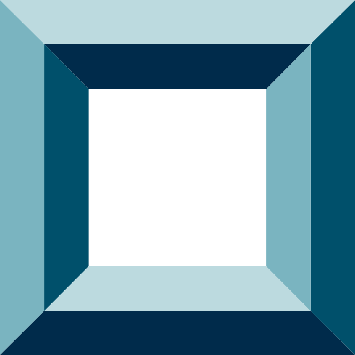 a blue and white square with a black center clip art png transparent Borders and Frames: Blue and White Square with Black Center Clipart