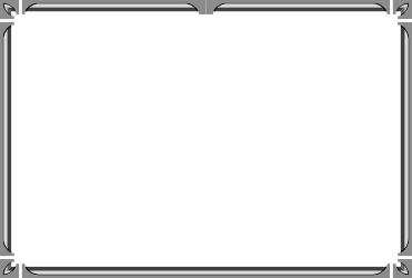 Black and White Frame with Silver Border Clipart - Elegant Decorative Borders