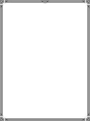 Black Square Frame with Silver Border Clipart for Elegant Designs