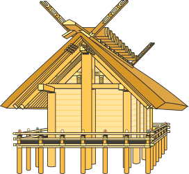 Wooden Roof Small House Clipart for Creative Projects