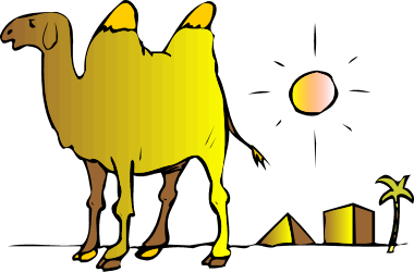 Camel in the Desert Clipart: A Majestic Scene