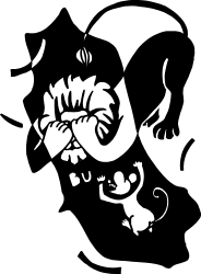 White Cat with Black Tail - Charming Clipart for All Your Needs