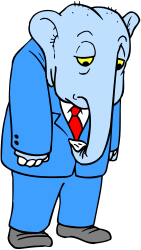 Businessman in Suit with Red Tie Clipart for Professional Use
