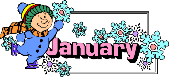January Clipart Collection - Seasonal Illustrations for Fresh Beginnings