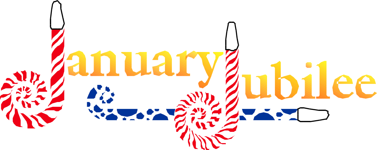 January Jubilee Logo Clipart - Celebrate in Style