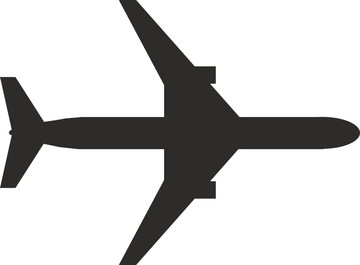 Airplane Icon Clipart for Travel Themes