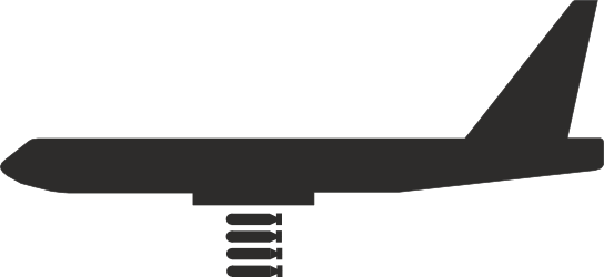 Black and White Airplane Icon Clipart for Versatile Use
