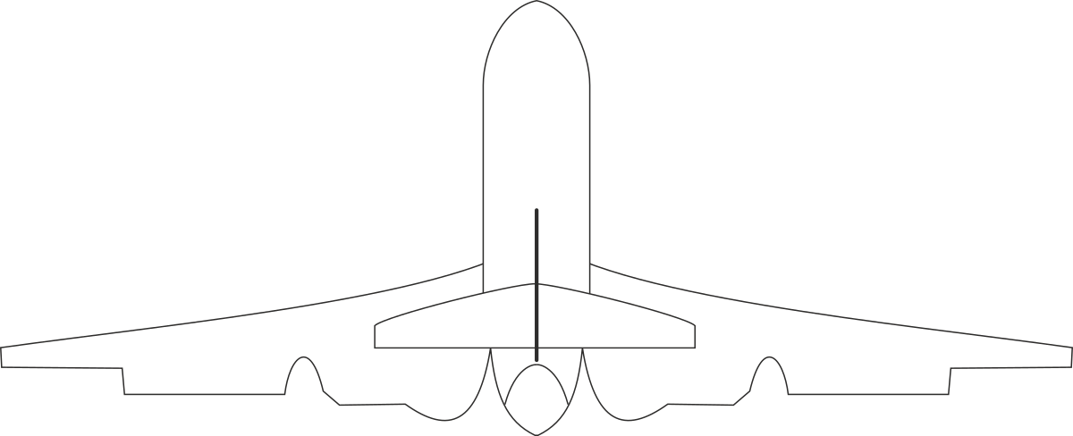White Airplane on Black Background - Stunning Clipart for Various Uses