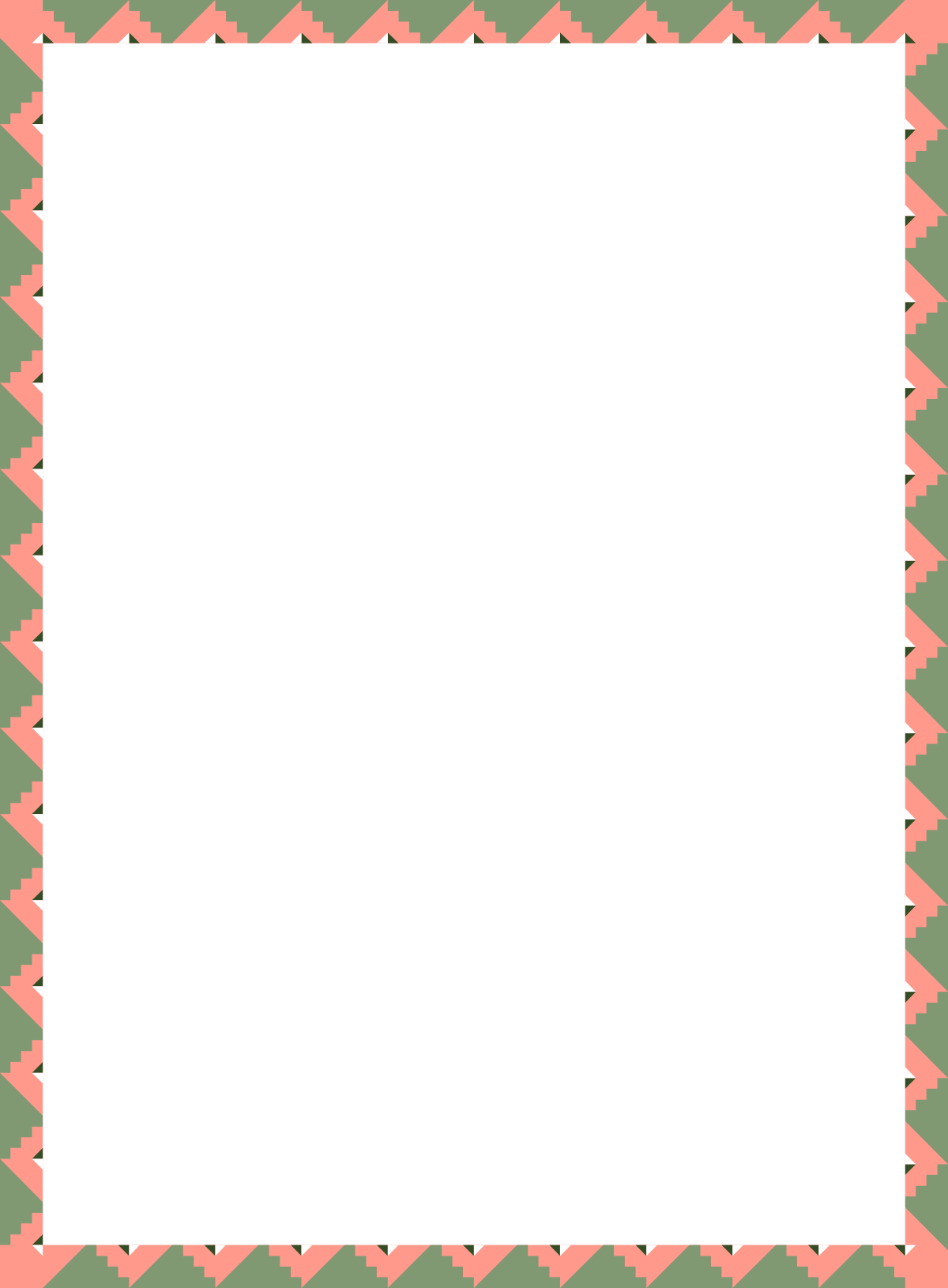 Colorful Pink and Green Square Frame Clipart - Borders and Frames Design