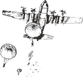 Black and White Plane Clipart - Vintage Aircraft Illustration