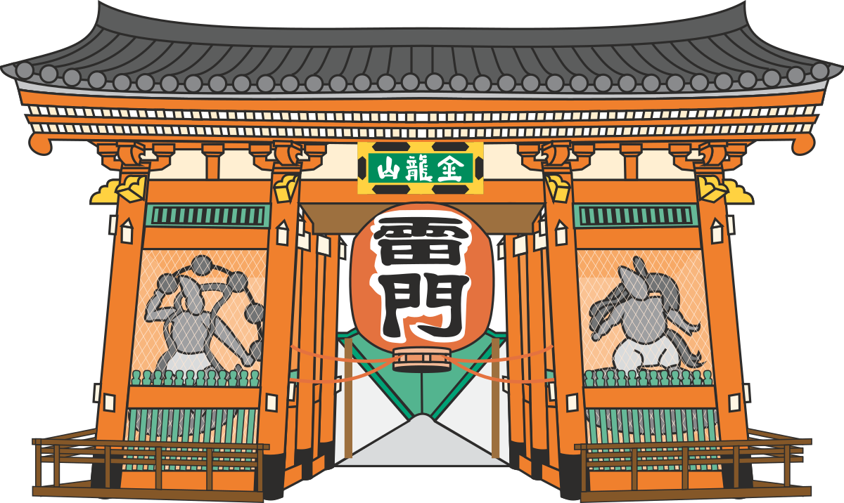 a japanese temple with a gate and a sign clip art png transparent Japanese Temple Gate Clipart: Serene Architecture and Cultural Signage