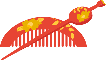 Red Comb with Yellow Flowers - Vibrant Clipart for All Uses