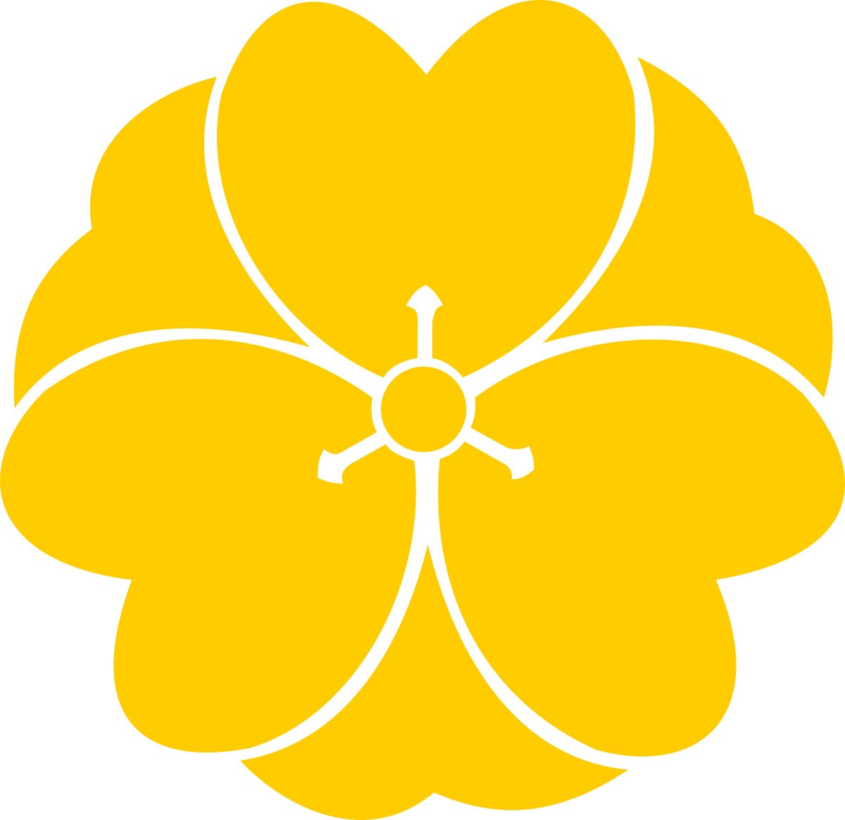 a yellow flower with black outline clip art png transparent Yellow Flower with Black Outline Clipart for Vibrant Designs