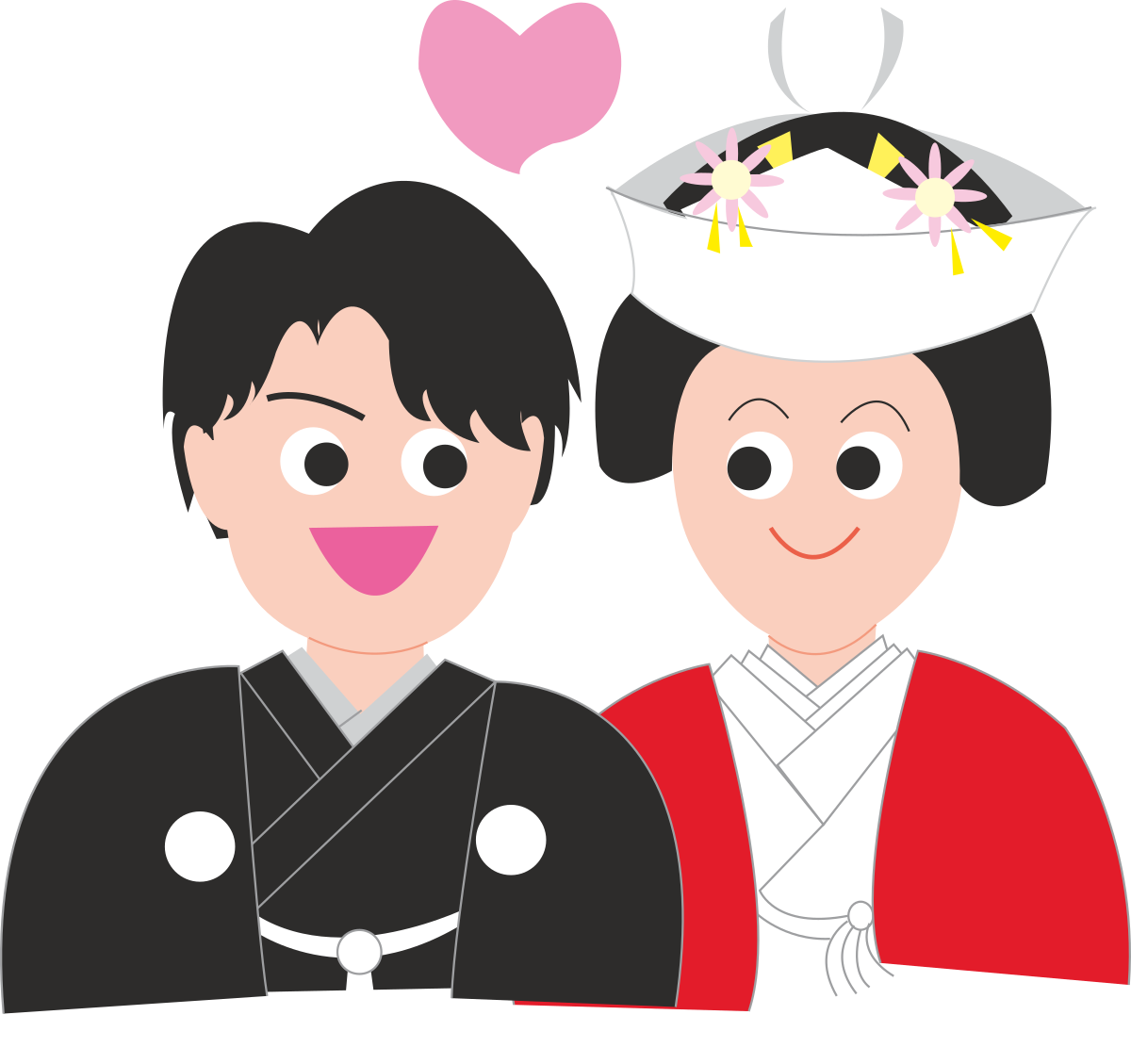 Couple in Kimba Clipart: Romantic SVG Illustrations