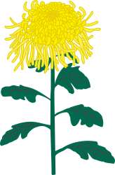 Yellow Flower with Green Leaves - Vibrant Clipart for Nature Lovers