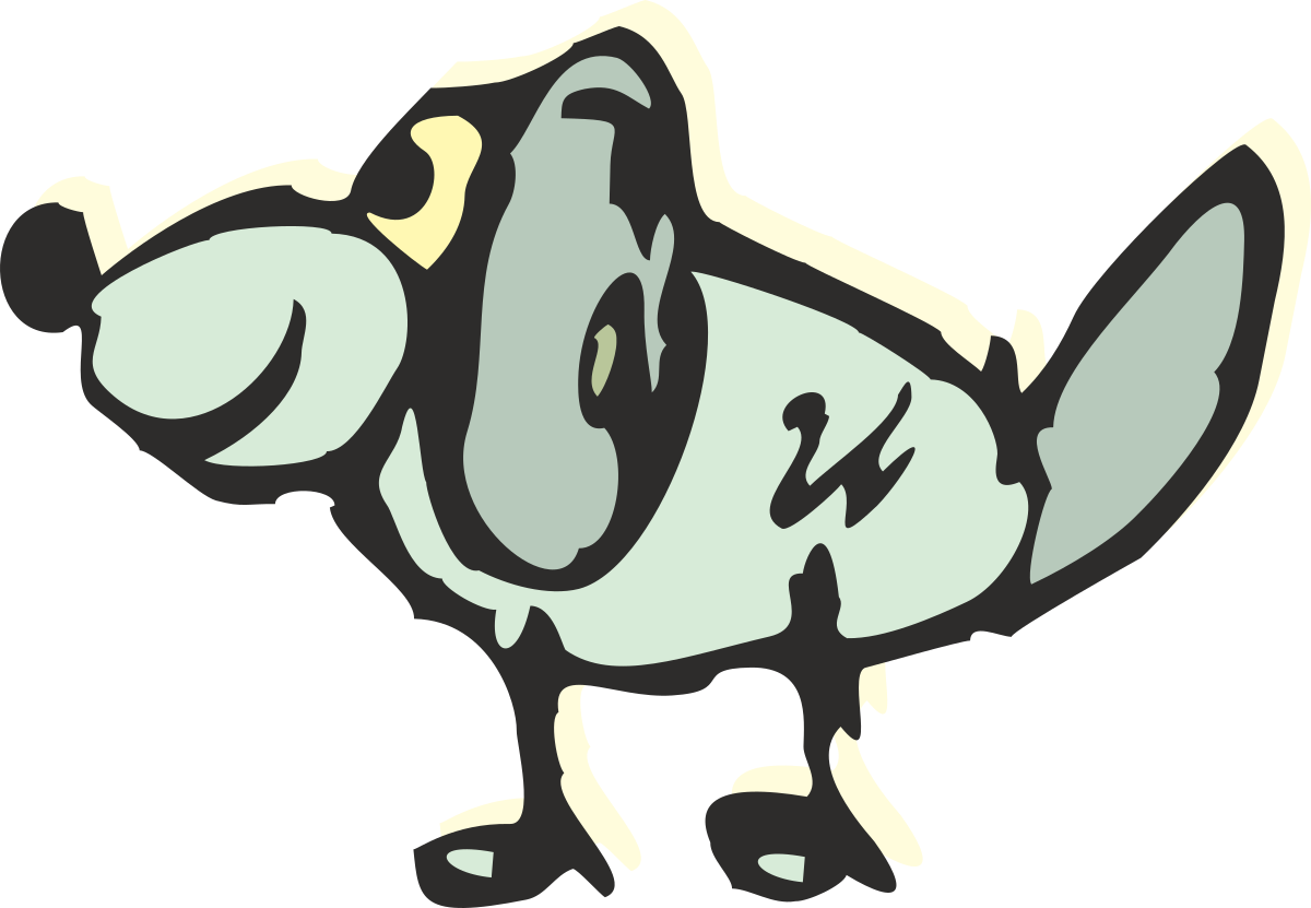 a cartoon dog with a black and white face clip art png transparent Cartoon Dog Clipart with Black and White Face - Playful and Fun Graphics