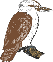 Bird on Branch with Food - Charming Clipart for Nature Lovers