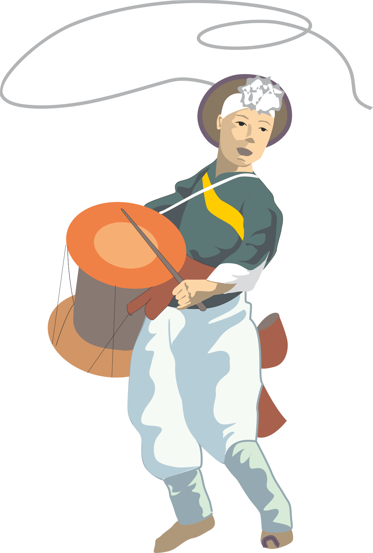 a man with a backpack and a backpack clip art png transparent Backpack Clipart: Adventurous Man with Backpack