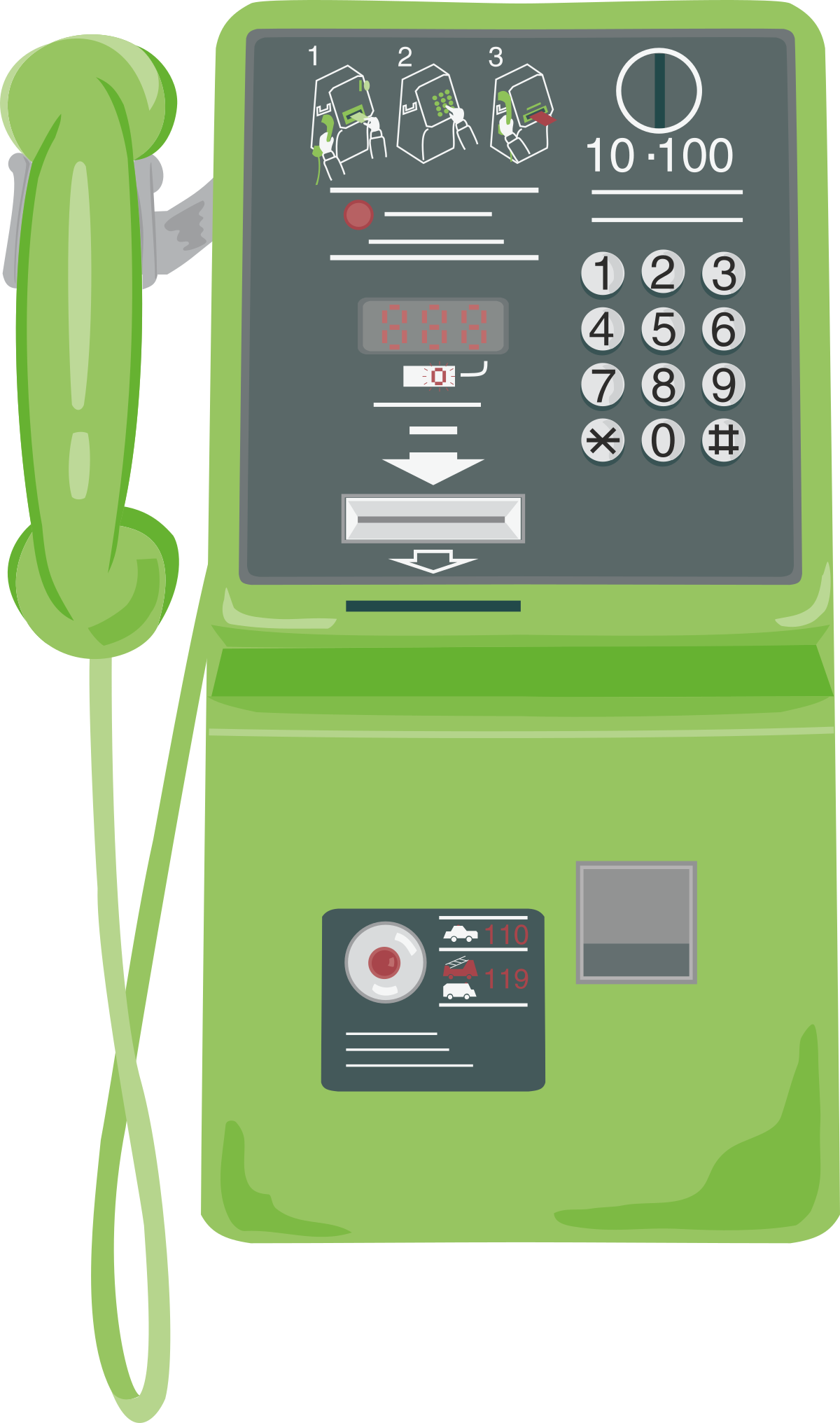 a green pay machine with a phone on top clip art png transparent Green Pay Machine with Phone - Iconic Clipart for Modern Transactions