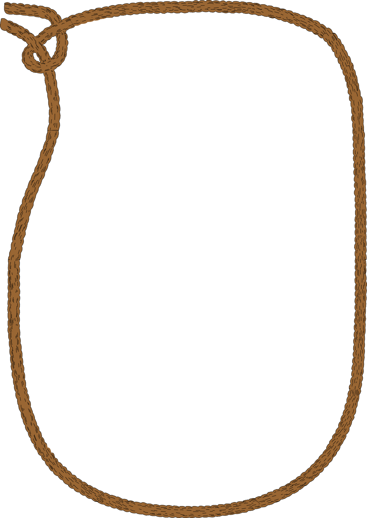 a rope with a blank area clip art png transparent Rope Borders and Frames Clipart - Blank Area for Customization