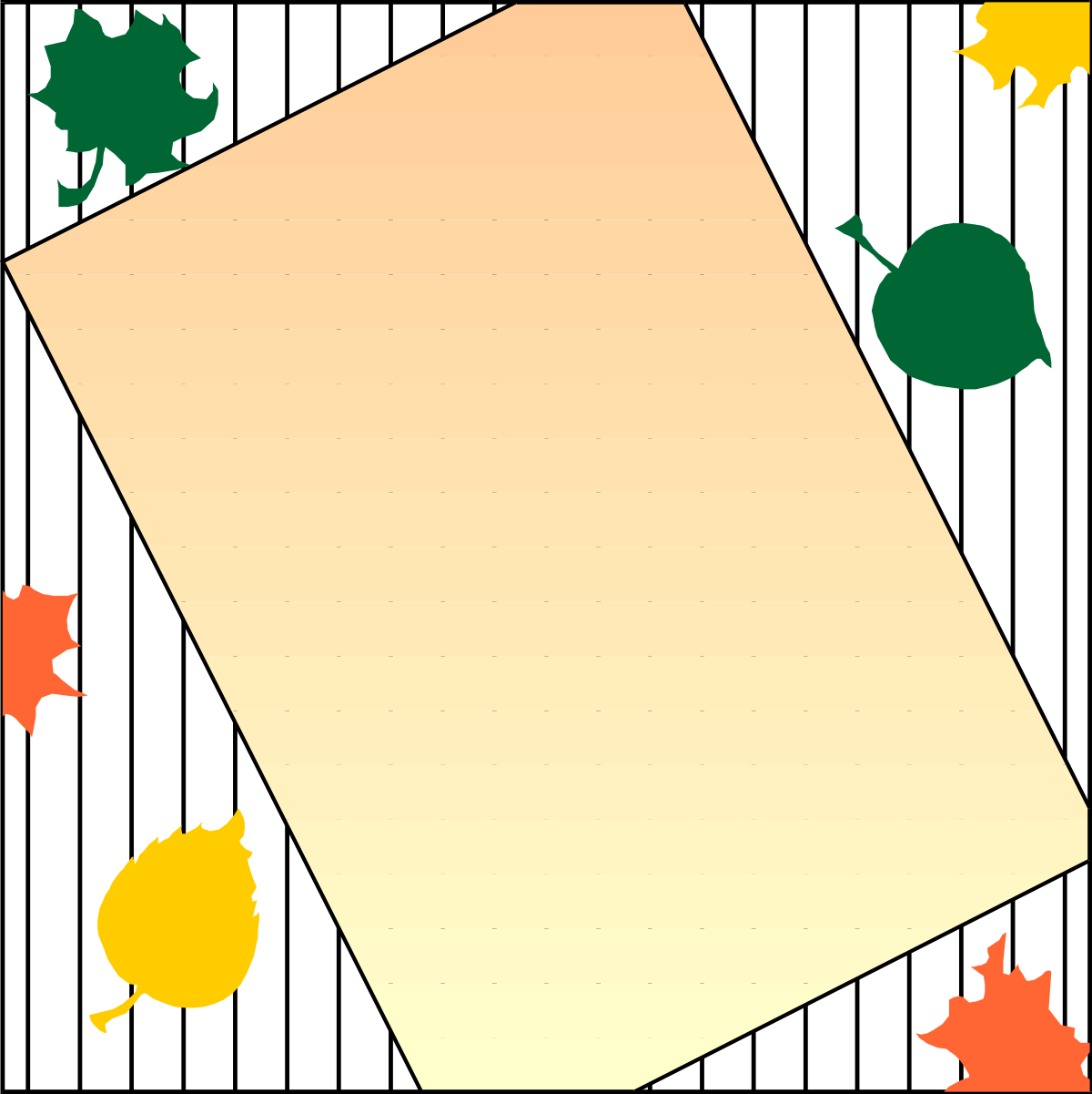 a blank paper with autumn leaves clip art png transparent Autumn Leaves Clipart - Vibrant Borders with Plant Elements