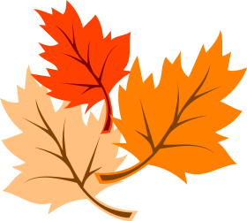 Autumn Leaves Clipart: Two Beautiful, Vibrant Leaves for Your Projects