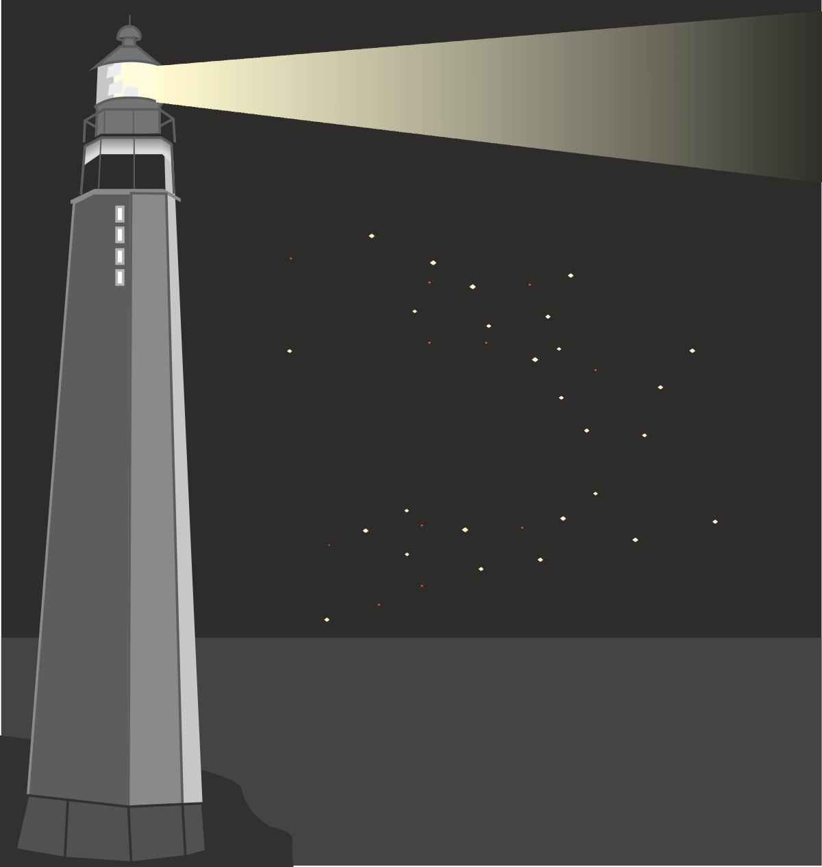 a lighthouse with a light shining on it clip art png transparent Lighthouse Clipart with Radiant Light - Perfect for Coastal Themes