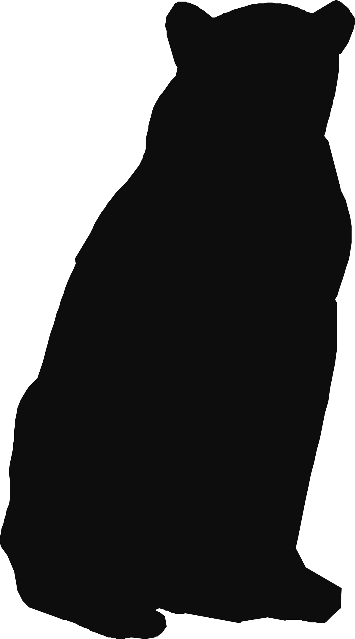 Black Cat Silhouette Against Dark Background - Striking Clipart
