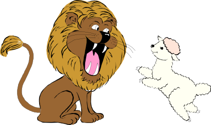 Lion and Sheep Together: Playful Clipart for Creative Projects