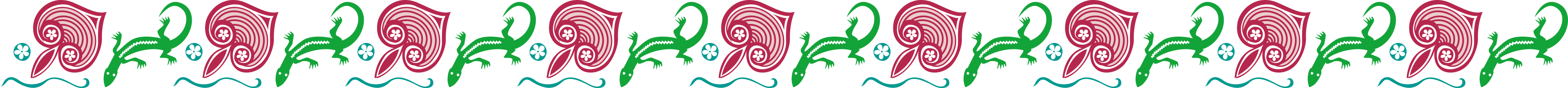 Colorful Animal Borders with Lizards - Vibrant Clipart for Creative Projects