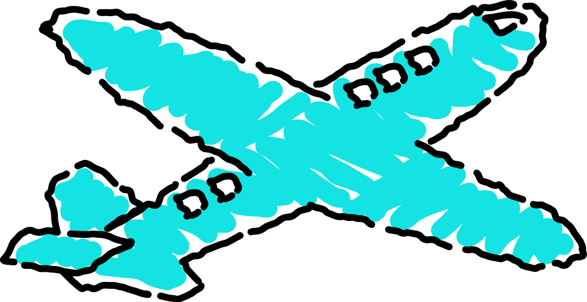 Blue and White Cross on Black Background - Stunning Clipart Design