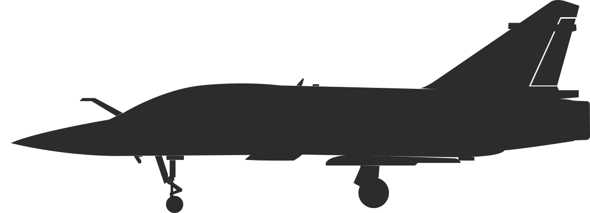 Fighter Jet Silhouette Clipart for Dynamic Designs
