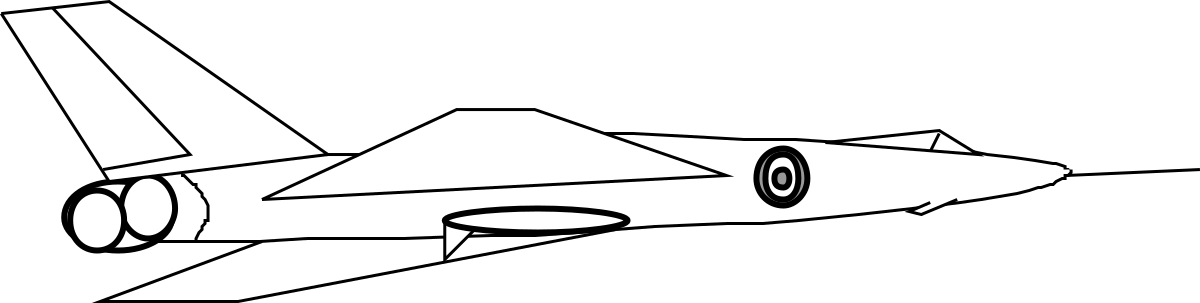 a jet with a white outline on it clip art png transparent Jet Clipart with White Outline - Sleek and Modern Aircraft Illustration