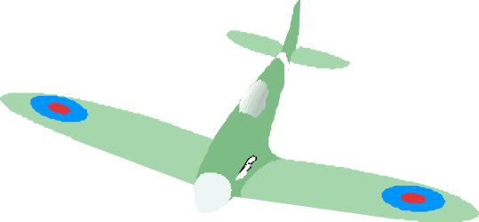 Green Airplane with Blue and Red Spots Clipart - Vibrant Graphics for Fun Designs
