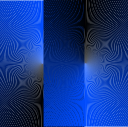 Blue Square Light Emitting Clipart - Stylish Borders & Marble Patterns
