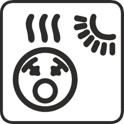 Crying Face Icon - Black and White Clipart for Emotional Expressions