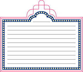 Red Border Blank Sign Clipart for Business Use | Versatile Clipart Design