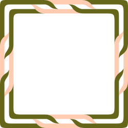 Stylish Green and Pink Square Frame Clipart - Perfect Borders and Decorative Designs