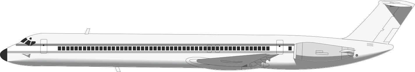 White Airplane on Black Background - Stunning Clipart for Your Projects