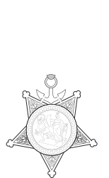 Police Badge Clipart with Star - Iconic Symbol of Law Enforcement