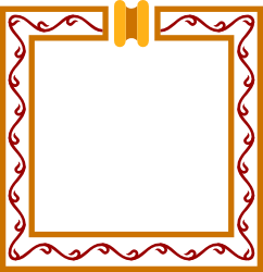 Elegant Frame with Bow Clipart - Perfect for Borders and Decorations