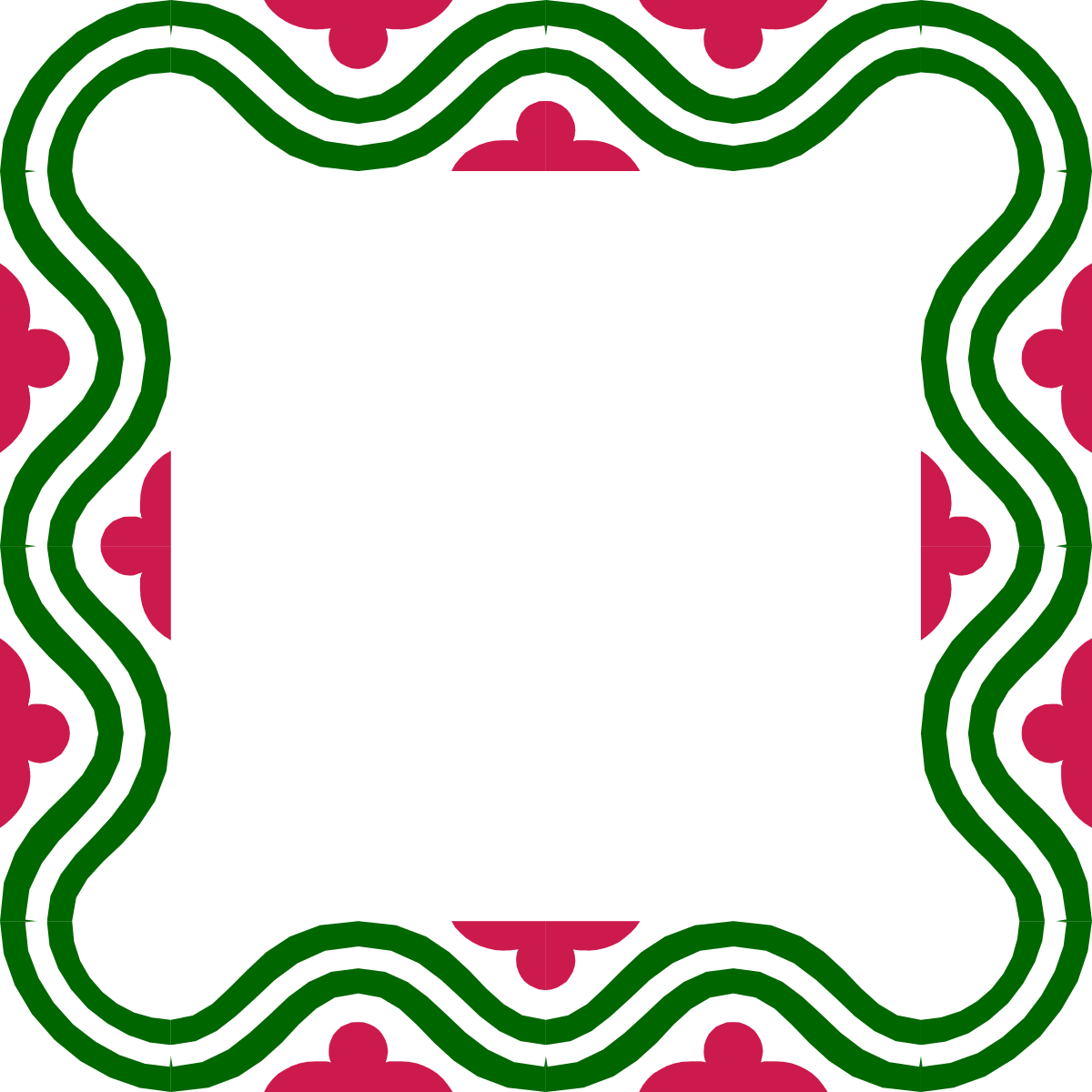 a green and red frame with a white border clip art png transparent Green and Red Frame Clipart with White Border - Decorative Borders and Miscellaneous Designs