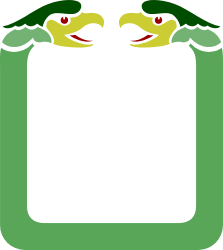 Green and Yellow Square with Eyes Clipart - Fun and Whimsical Design
