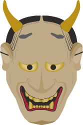 Cartoon Character with Horns and a Smile - Fun Clipart Collection