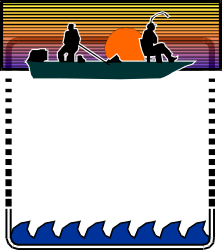 Breathtaking Sunset Clipart: Man and Woman on a Boat in the Ocean