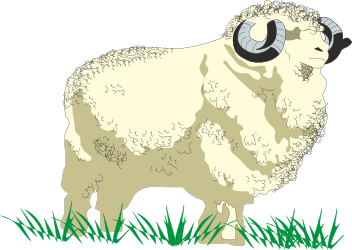 Glasses-Wearing Sheep Clipart for Fun Projects