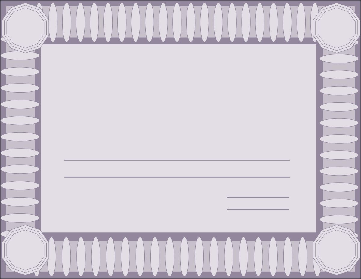 Patterned Blank Paper Clipart for Creative Projects