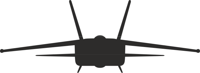 Helicopter Silhouette Clipart: Black and White Vector Design